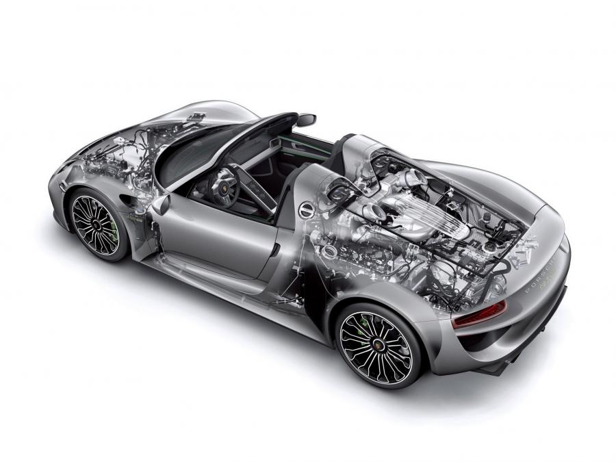 Схема Porsche 918 Spyder 2014 года  (фото 43 из 111)